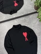 Гольф AMI PARIS (big logo) S Чорний - изображение 2