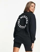 Лонгслів ASOS Weekend Collective Oversized W Чорний M 109174129 - изображение 2