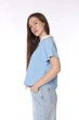 Футболка с коротким рукавом женская L цвет голубой YUKI ЦБ-00293420 - изображение 2
