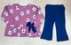 Костюм для дівчинки BABY WOOD арт.25699 80 см ( 12 м) рожевий, синій - зображення 1