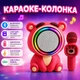 Караоке-колонка з підсвічуванням, Bluetooth, слот для TF Card, USB-type-c кабель, USB-роз’єм, AUX-роз’єм Червоний (i7-181319) - зображення 1