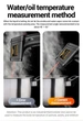 Термометр пирометр промышленный инфракрасный Aneng TH201 -50°C ~ +400°C черный - изображение 6