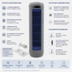 Аккумуляторный башенный вентилятор М60 Портативный охладитель USB Type-C 2000 mAh - изображение 3