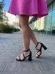 Босоножки женские летние из натуральной кожи на каблуке LIRIO L0195 36р. черные - изображение 4
