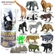 Набір ігрових фігурок «Дикі тварини» Animal World (16 елементів) — 12 тварин та аксесуари у тубусі - изображение 1