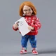 Коллекционная фигурка Чаки Holiday Edition / Chucky Ultimate Action Figure – фигурка ужасов с аксессуарами, сменными головами и оружием, 15 см - изображение 13