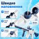Детский электрический аккумуляторный водяной автомат с прицелом Water Gun M416 Синий - изображение 4