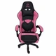 Кресло геймерское Bonro Lady 806 черно-розовое со спинкой и поддержкой поясницы (76-163-42300097) - изображение 3
