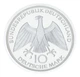 Монета Германия 10 марок 1972 Серебро Proof XX летние Олимпийские игры в г. Мюнхен - Узел (Ag 625, 15,5 грамм) - изображение 2