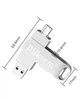 Флешка USB Bliksem 64 Gb металлический флэш накопитель 2 в 1 на 64 ГБ, встроенный переходник Type-C для смартфона - изображение 6