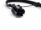 Кабель подовжувач 18 AWG 20 см CPU 4 pin -> 4 pin CPU ATX PSU 12V плоский з живлення материнської плати Чорний - зображення 3