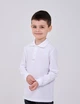 Футболка-поло (довгий рукав) для хлопчика SMIL 114820-1 Білий р.134 - зображення 3