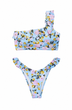 Купальник Victoria’s Secret Swim Ruffle One Shoulder Bikini Top Блакитний S - изображение 1