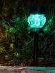 Садовый LED-светильник "RGB сияние" на солнечной батарее для дачи, сада или террасы (фонарь 35 см) - изображение 3