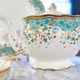 Fortnum & Mason чайний сервіз Cloverleaf на дві персони із кістяної порцеляни з позолотою в стилі короля Едуарда VII – блакитний - зображення 13