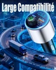 Автомобільний FM-трансмітер EOIWUY Bluetooth 5.3 — Швидка зарядка (PD 36W + QC 3.0, 54W), Hands-Free та вольтметр - зображення 5