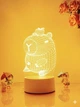 Ночник Капибара 3D 7 цветов - детский LED светильник антистресс для комнаты и на подарок (9621) - изображение 1