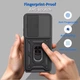 Ультратонкий протиударний чохол Camshield з кільцем для Xiaomi Redmi 15 171мм з кільцем-тримачем Чорний - зображення 3
