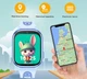Розумные детские 4G часы D56 со звонками, GPS-отслеживанием, видеосвязью и функцией прослушивания Синий - изображение 3