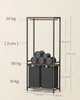 Корзина для белья Комплект корзин для белья в стиле лофт: 73 × 33 × 177 см серый черный / серый / коричневый - изображение 3