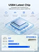 Зовнішня кишеня металева ORICO USB4.0 M2 NVME (40 Гбіт/сек) AAGM2-U4 - зображення 4