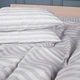 Комплект постільної білизни MirSon Ranforce Elite 17-0600 Stripe White Gray 2 x 160 x 220 см (2200008048860) - зображення 5