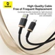Кабель Baseus Dura Series Fast Charging Cable USB to Type-C 60W 1m Gold+Black - зображення 10
