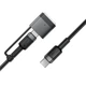 Кабель ACEFAST C22-05 USB-C to USB-C / magnetic aluminum alloy charging data cable Black - изображение 5