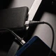Кабель BOROFONE BX32 USB to Type-C 2.4A, 1m, nylon, aluminum+TPE connectors, Black - изображение 4