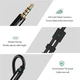 Аудіокабель UGREEN AV141 3.5mm male to 2 3.5mm female, 0,2m Black - изображение 5