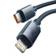 Кабель Baseus Crystal Shine Series Fast Charging Data Cable Type-C to iP 20W 2m Black - изображение 4