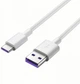 Кабель HOCO X13 USB to Type-C 3A, 1m, PVC, PVC connectors, White - изображение 3