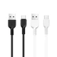 Кабель HOCO X13 USB to Type-C 3A, 1m, PVC, PVC connectors, White - изображение 4