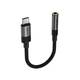Аудіокабель ACEFAST J12 Type-C to 3.5mm female, nylon braid, 0,15m, Black - изображение 5