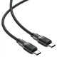 Кабель ACEFAST C10-03 Type-C to Type-C 3A, 60W, 1.2m, silicone, zinc connectors, Black - изображение 4