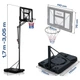 Kosz do koszykówki Neo-Sport NS-283 Regulowana wysokość 170 - 305 cm Mobilny stojak (5903890632403) - obraz 8