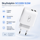 Мережевий зарядний пристрій SkyDolphin SC22EB 10.5W 2xUSB-A 2.1A White (MZP-000161) - зображення 2