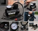 Автомобільний компрессор Air Pump Ji030 12V з манометром насос для шин 250 PSI від прикурювача портативний автокомпресор для коліс автомобіля мотоцикла велосипеда - зображення 4
