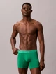 Набор трусов боксеров мужских хлопковых Calvin Klein NB4394(Mardi Gras Multi) M 3 шт Зеленый/Голубой с белым/Черный (199156146646) - изображение 4
