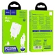 Мережевий зарядний пристрій з кабелем HOCO C80A Plus Rapido PD20W+QC3.0 charger set(C to iP) White - зображення 2