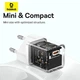 Мережевий зарядний пристрій з кабелем Baseus GaN5 Fast Charger(mini) 1C 30W EU Moon White(With: Fast Charging Data Cable Type-C) - изображение 14