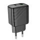 Мережевий зарядний пристрій HOCO CS23A Sunlight dual port PD30W+QC3.0 charger Black - зображення 7