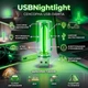 USB-лампа с сенсорным управлением USBNightlight, зеленая - изображение 1