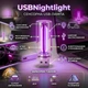 USB-лампа із сенсорним керуванням USBNightlight, фіолетова - зображення 1
