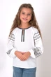 Вышиванка для девочки Mevis белая 5384-01 134 - изображение 1