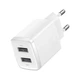 Мережевий зарядний пристрій Baseus Compact Charger 2U 10.5W EU White - изображение 4