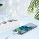 Мережевий зарядний пристрій з кабелем HOCO C109A Fighter single port QC3.0 charger set(Micro) White - изображение 8
