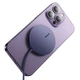 Бездротовий зарядний пристрій Baseus Simple Mini3 Magnetic Wireless Charger 15W Dusty Purple - зображення 5
