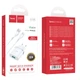 Мережевий зарядний пристрій з кабелем HOCO C12Q Smart QC3.0 charger set(Type-C) 18W White - зображення 2