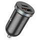Автомобільний зарядний пристрій BOROFONE BZ22 Scenery dual port PD30W+QC3.0 car charger Black - изображение 3